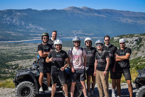 Vanuit Split: ATV Quad bergtocht met picknickTandemtocht met transfer vanuit Split