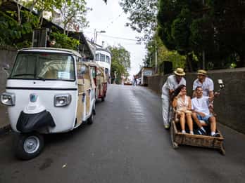 Funchal: Guided Tuk Tuk Tour to Toboggan Rides & Old Town
