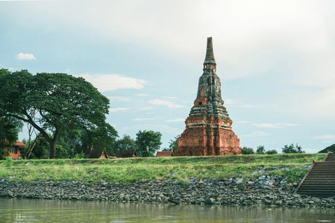 Bangkok: Ayutthaya Temples Day Trip with Sunset Cruise