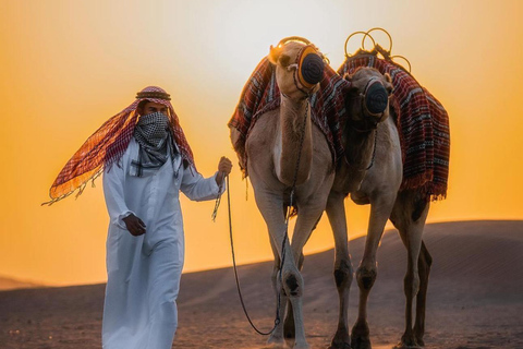 Safari privado por el desierto, paseo en camello y conducción en dunas