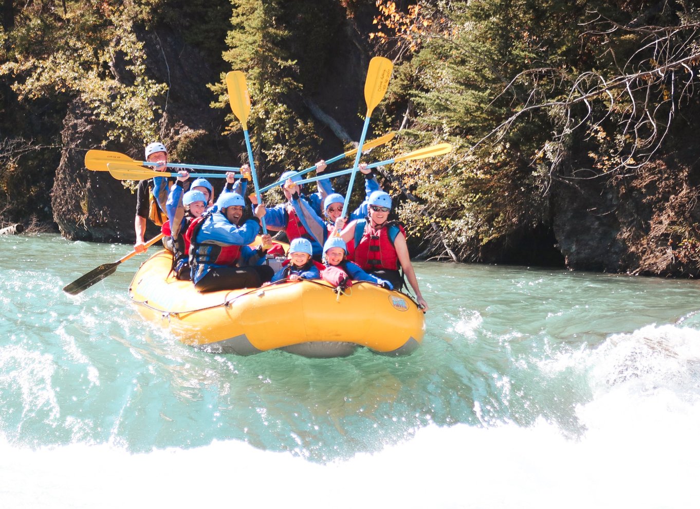 Banff: Kananaskis River Whitewater Rafting Tour om eftermiddagen