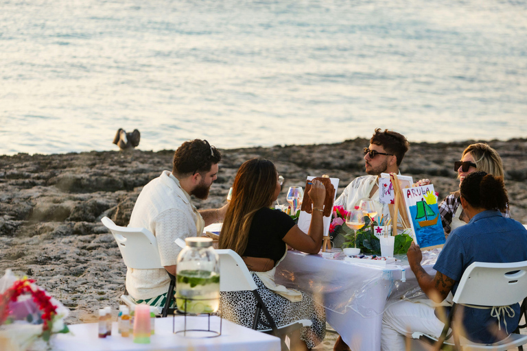 Aruba: Beachside Sip &amp; Paint with Snacks and Wine