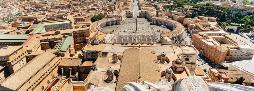 Roma: Peterskirkens kuppel og underjordiske grotter