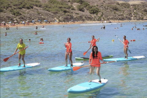 Lekcja paddleboardingu na stojąco w Malta Surf School