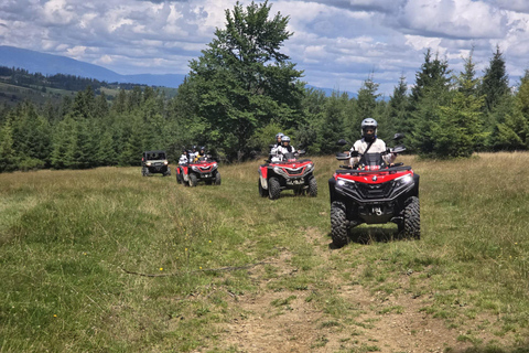 Krakow: Zakopane Quads, Bonfire Dining & Hot Springs Escape Zakopane Quads, Bonfire & Hot Springs — With Hotel Pickup