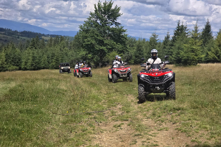 Krakow: Zakopane Quads, Bonfire Dining & Hot Springs Escape Zakopane Quads, Bonfire & Hot Springs — With Hotel Pickup