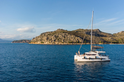 Nafplio Lounge Catamaran Cruise, Swimming & Sunset Option