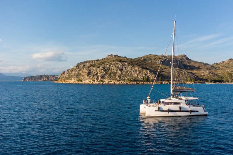 Nafplio Lounge Catamaran Cruise, Swimming & Sunset Option