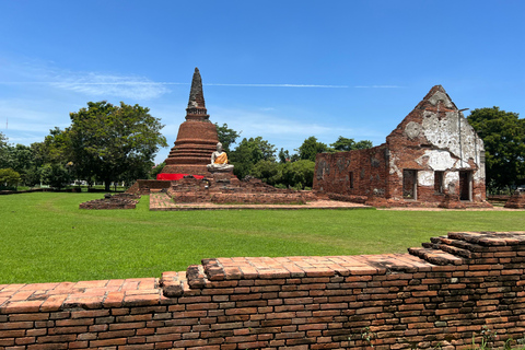 De Bangkok: Ayutthaya Tarde Serenity Tour &amp; Passeio de BarcoRiver City Banguecoque