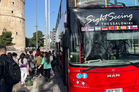 Visite de Thessalonique en bus touristique avec arrêt et montée à bordThessalonique : visite en bus touristique à arrêts multiples