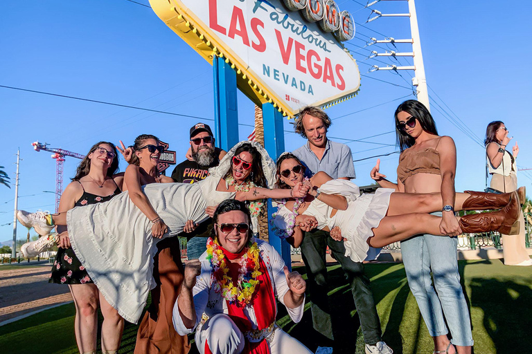 Las Vegas: Elvis Bruiloft met Las Vegas Teken Inclusief Foto&#039;s