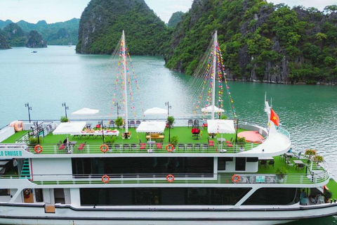 Hanói para a Baía de Halong: Novo cruzeiro de 5 estrelas com buffet e jacuzziRecolha no bairro antigo de HaNoi