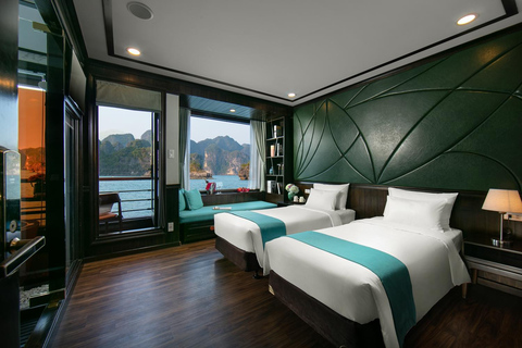 Hanoi : 2-Day Halong-Lan Ha Bay BEST SELLER 5* cruise balcony