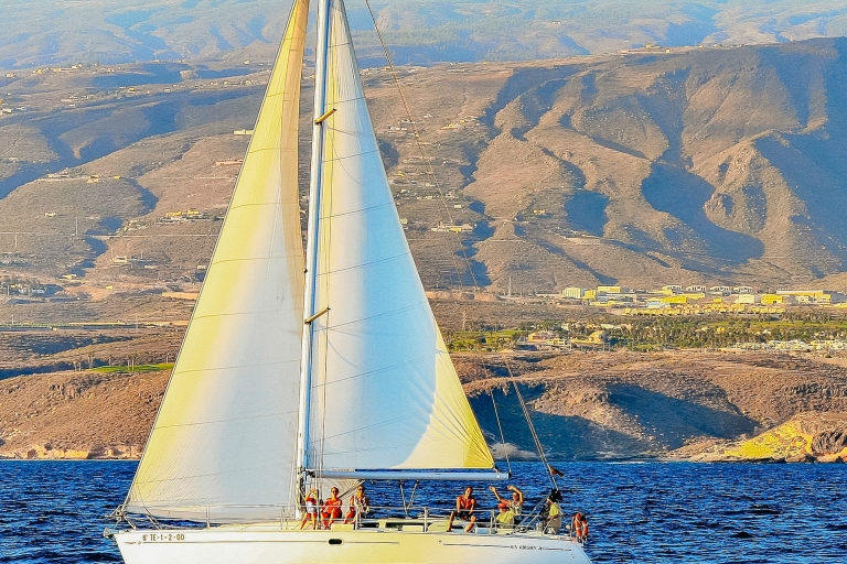 Tenerife: crucero de 3 h en velero de lujo con comida y esnórquelTenerife: excursión de 3 horas en velero de lujo con comida