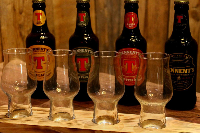 Glasgow: Beer Flight with a Haggis Taster in a Glasgow pub