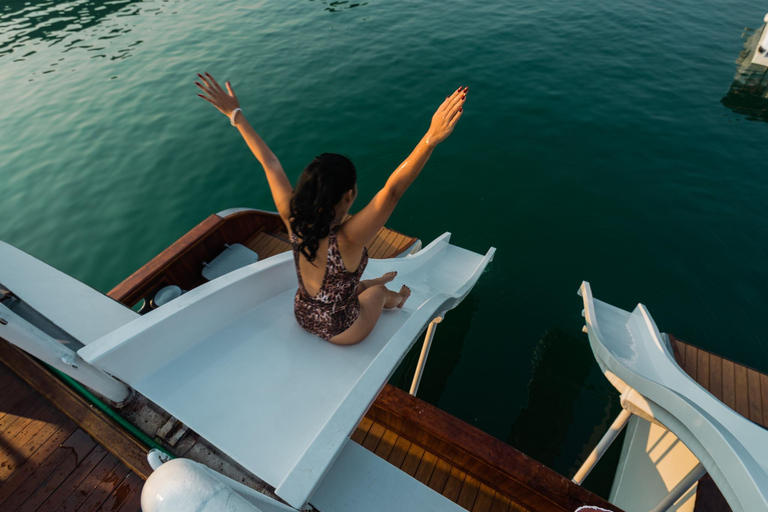 Hanoi:Halong Catamaran 5* Day Cruise,champoline,water slide Without Transfer Service
