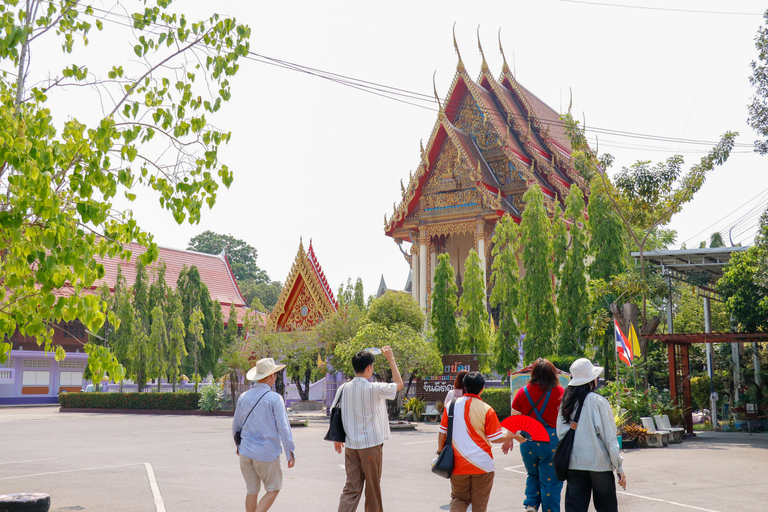 Bangkok: Tradycyjny dom, pływający targ i targ kolejowy Maeklong