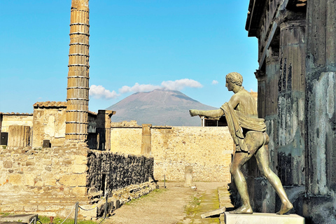 Pompeii - Vesuvius en lunch vanaf de kust van Amalfi all-inclusive