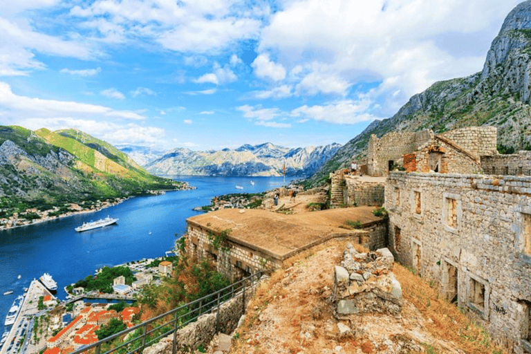 Hiking downhill Krstac to Kotor, visit San Giovanni fortress