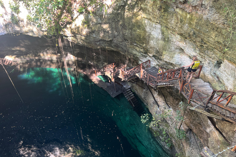 From Valladolid: Chichen Itza & 2 Cenotes Sightseeing Tour From Valladolid: Tour to Chichen Itza & 2 Cenotes