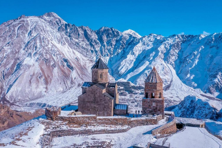 Kazbegi: Dariali Monastery, Gveleti Waterfall & Gergeti Tour