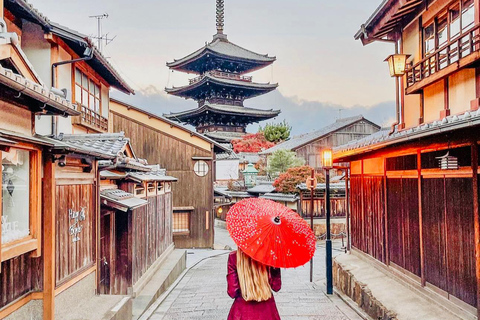 Kyoto/Osaka : Visite guidée privée et personnalisée de Kyoto et Nara