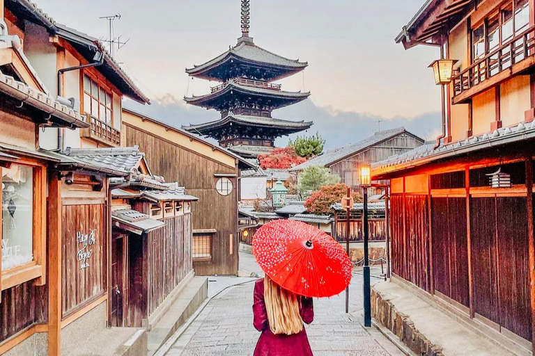 Tour privato di 3 giorni con guida in inglese a OSAKA, KYOTO e NARA,