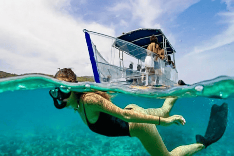 Curaçao: Beach Hopping and Snorkling Clear Bottom Boat Tour