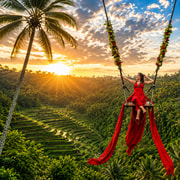 Ubud: Waterfalls, Tegalalang Rice Terraces & Bali Swing Tour