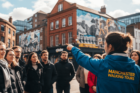 Manchester: Geführter Rundgang durch 5 Stadtteile mit Kopfhörern