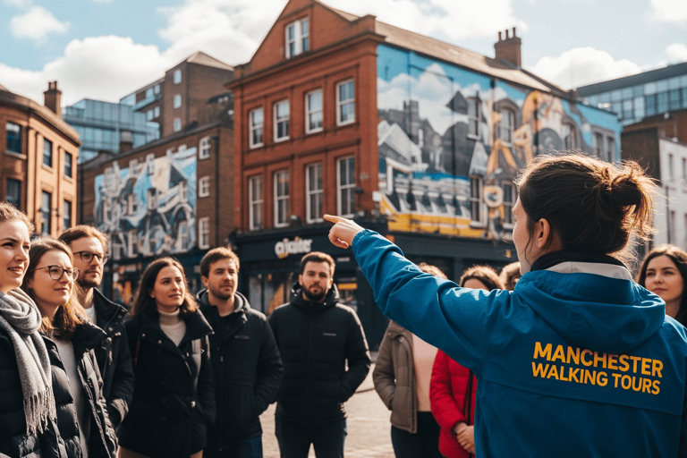 Manchester: Geführter Rundgang durch 5 Stadtteile mit Kopfhörern