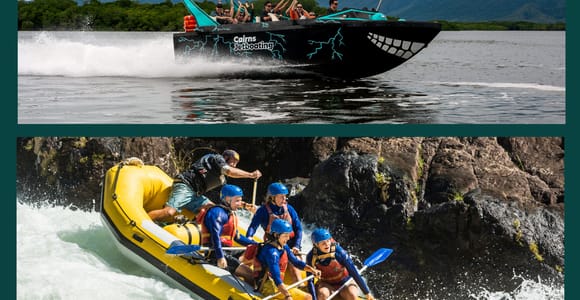 Cairns Jet Boating & Tully River Rafting - 2 Tours