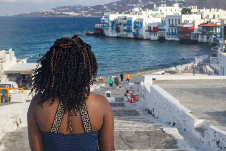 Mykonos: sessão de fotos privada de 1 hora na cidade de Mykonos