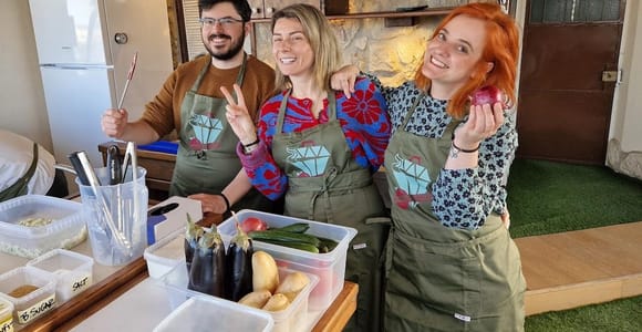 Cooking Class & Meal at a Roof Garden in Athens