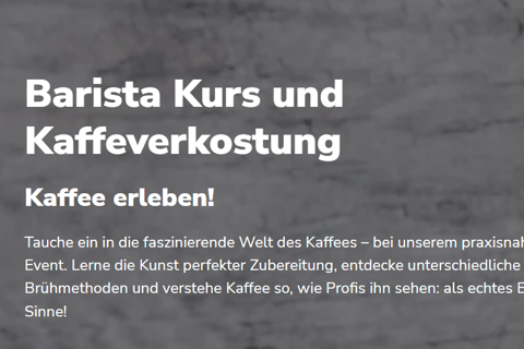 Barista Course & Coffee Tasting in Stuttgart – Experience Coffee for Yourself