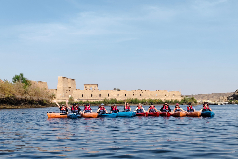 Aswan: Nubian Kayak Club an hour kayak around Philae Temple