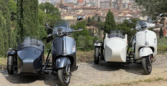 Florence: Private Vespa Sidecar Tour with Hotel Pickup