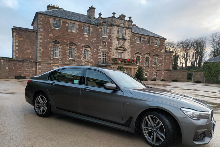 Edimburgo: Alquiler de coches de lujo con conductor y kilometraje ilimitado