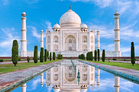 From Delhi: Golden Triangle Private Tour with Safari All Inclusive 4days Golden Triangle Tour with 4*Star Hotel