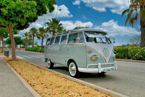 Vintage tour door Alicante in echte Kombi T1 busjes