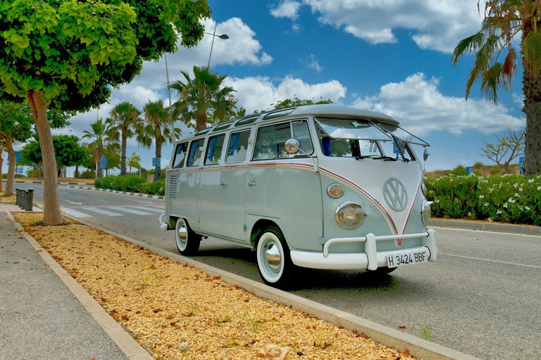 Wycieczka w stylu vintage po Alicante oryginalnymi vanami Kombi T1