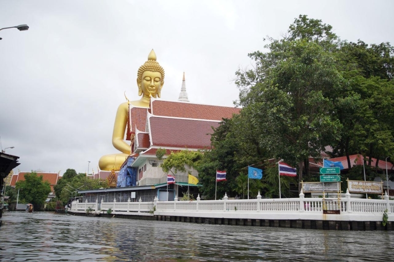Bangkok: tour de 2 horas por Wat Arun, barcaza real y barco de cola larga