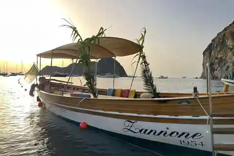 Ponza: Boottocht aan boord van "Zannone 1954".
