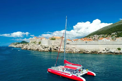 Crociera in catamarano al tramonto a Dubrovnik