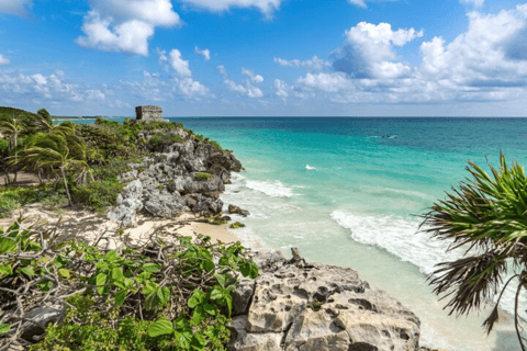 Tulum: Highlights tour with cenote & jungle village. German tour guide. Tulum highlights half-day option with pick-up available from Cancun area