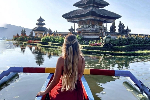 Bali: Monkey Forest, Waterfall, Swing & Beratan Lake Temple Private Tour Without Entrance Tickets
