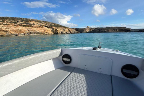 Malta: Private Boat Trip to Blue Lagoon & Crystal Lagoon 4 Hours