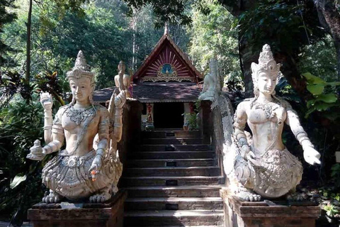 Doi Suthep Tempel, Orchideeën Hoeve &amp; Kleverige Waterval met Lunch