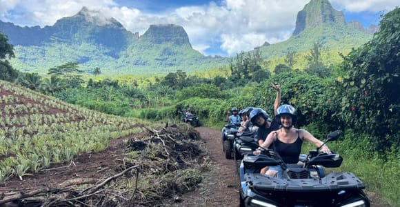 Moorea: Quad Adventure Guided Tour with Lookouts & Tastings
