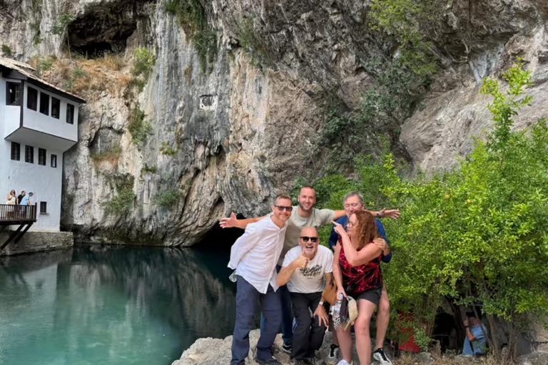 From Sarajevo: Mostar, Blagaj, Waterfalls, Pocitelj & Konjic Tour in English Without Entry Fees